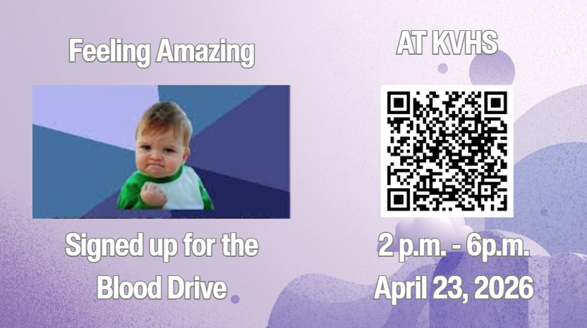 QR code to sign up for the blood drive 